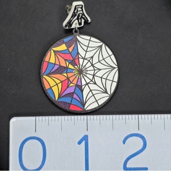 ๐ Colorful Spider Web Earrings (NWOT) - Picture 4 of 5